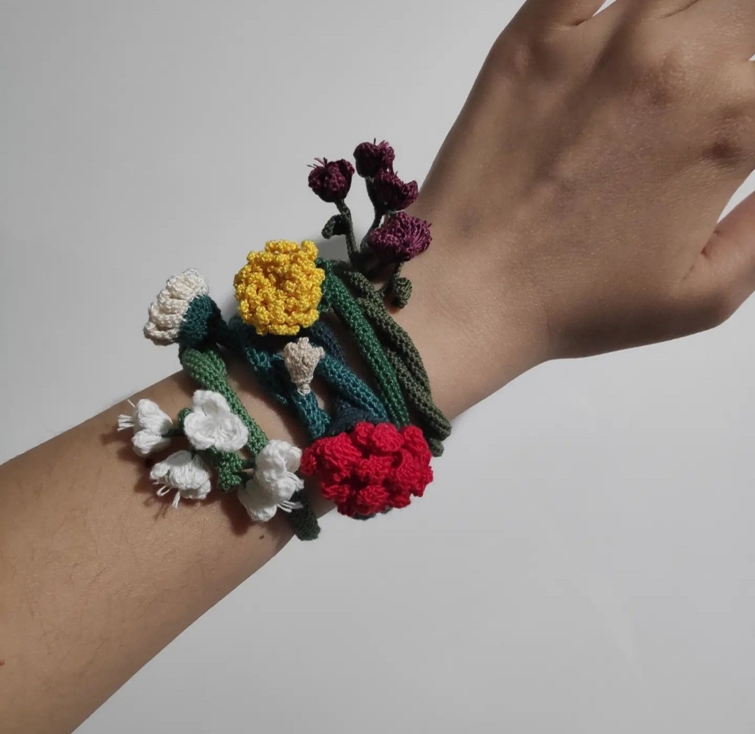 Crocheted bracelets